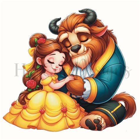 Dtf Beauty And The Beast Transfer Etsy