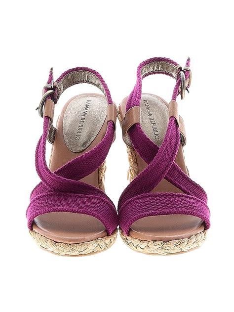 Banana Republic Wedges Pink Shoes Size 6 1 2 In 2022 Pink Shoes