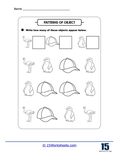 Patterns Of Objects Worksheets 15 Worksheets Library