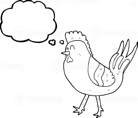 Pensamiento Burbuja Dibujos Animados Pollo 45281835 PNG