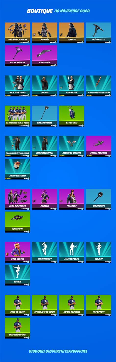 Boutique Fortnite Du Novembre Quels Sont Les Skins En