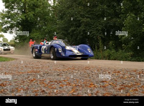 Classic Chevron Road Going Race Car At The Start Of A Classic Tour