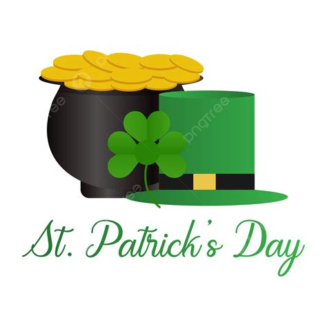 St Patrick Hat Vector Png Images St Patricks Day Vector Design With