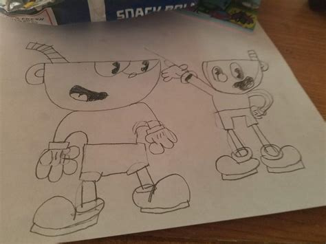 Cuphead And Mugman Drawing Cuphead Official Amino