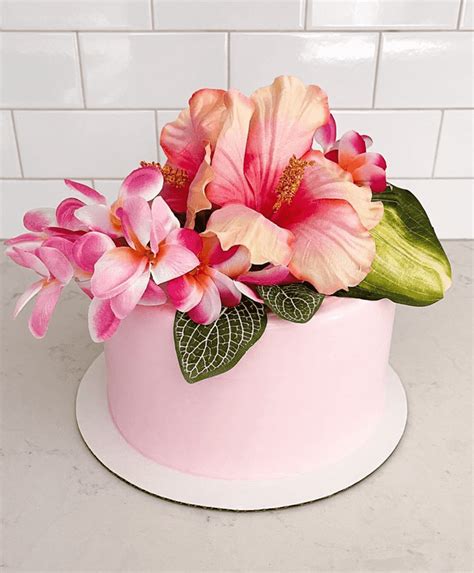 Hibiscus Birthday Cake Ideas Images Pictures