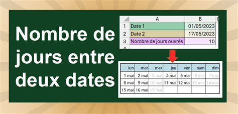 Nombre De Jours Entre Deux Dates Avec Excel