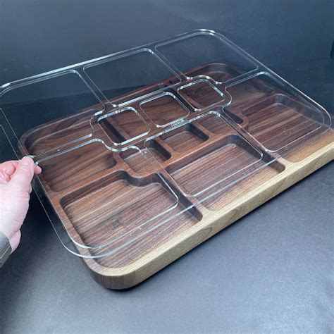 Jumbo Pocket Tray Valet Tray Router Templates Clear Acrylic Etsy