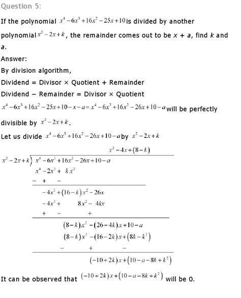 Polynomials Ncert Solution Class Maths