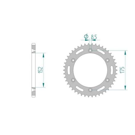 AFAM COURONNE ACIER Au Pas De 520 Pour YAMAHA AFA12508 Dans Votre