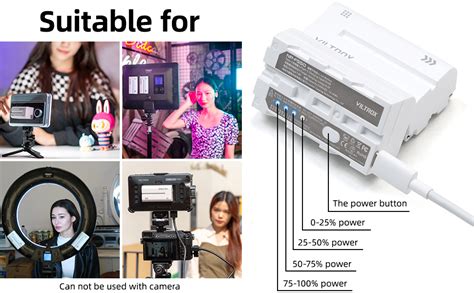 Amazon Viltrox Np F Battery Pack Replacement For Sony Np