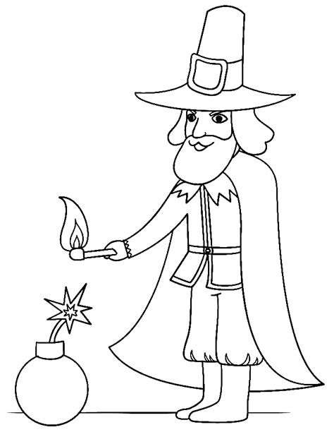 Guy Fawkes Coloring Pages - Guy Fawkes Night Coloring Pages - Páginas ...