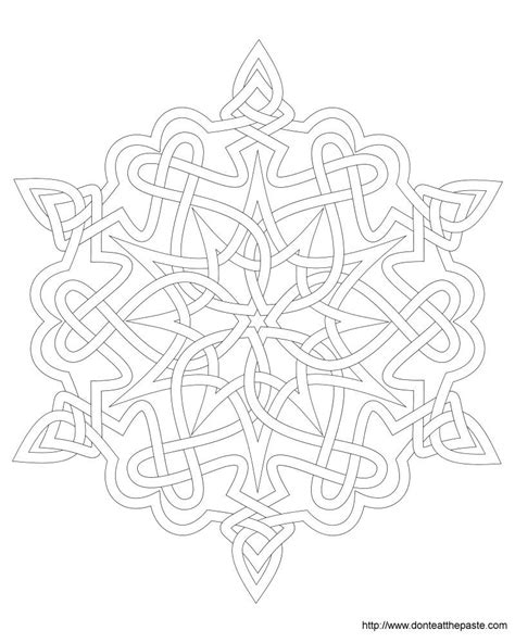 Snowflake Coloring Page Printable