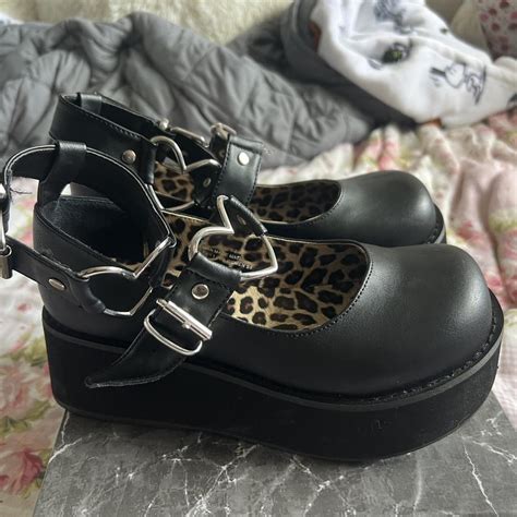 Demonias Sprite Mary Jane Chunky Platforms Size Depop