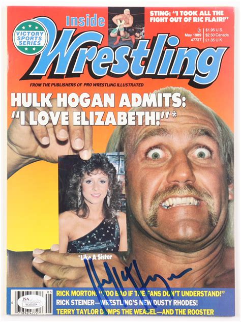 Hulk Hogan Signed Inside Wrestling Magazine Jsa Pristine Auction