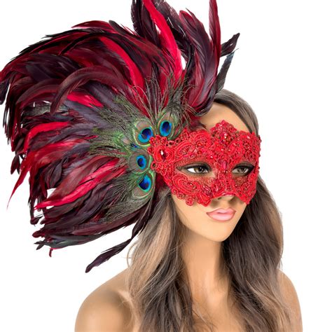 NEW Black Feather Masquerade Masks Carnival Party Masks FREE SHIP