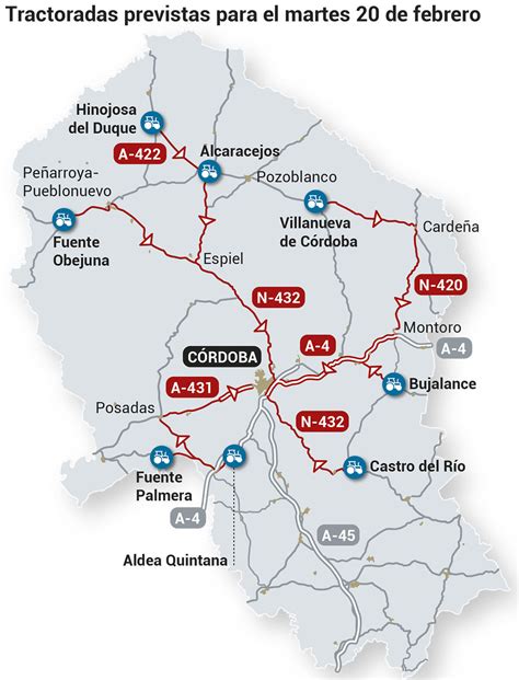 Nuevas Tractoradas En C Rdoba Estas Son Las Carreteras Afectadas Este