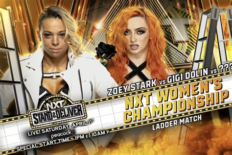 Ladder Match For Nxt Womens Championship Set For Stand And Deliver 2023 Cageside Seats