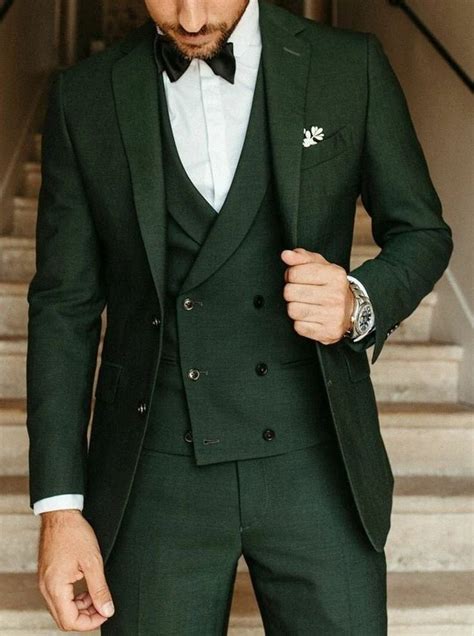 Men Suits Green 3 Piece Beach Wedding Suit Groom Wear Suits Etsy In