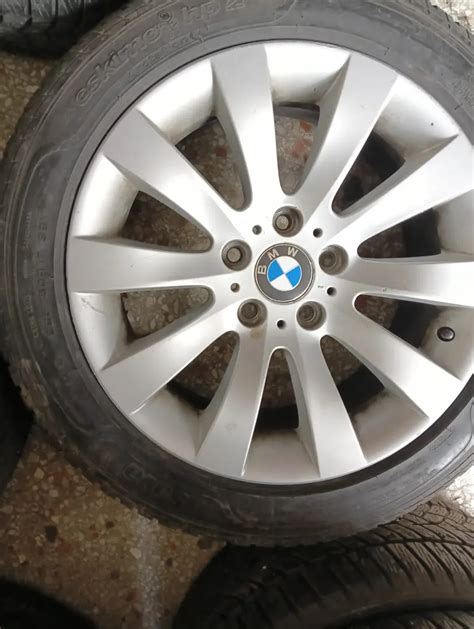 4 ADET ORJİNAL 17 5X120 BMW ÇELİK JANT Jant ve Lastik 1680194202