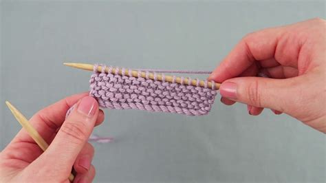 How To Knit Garter Stitch USA YouTube