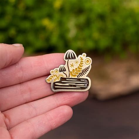 Ginkgo Enamel Pin Etsy