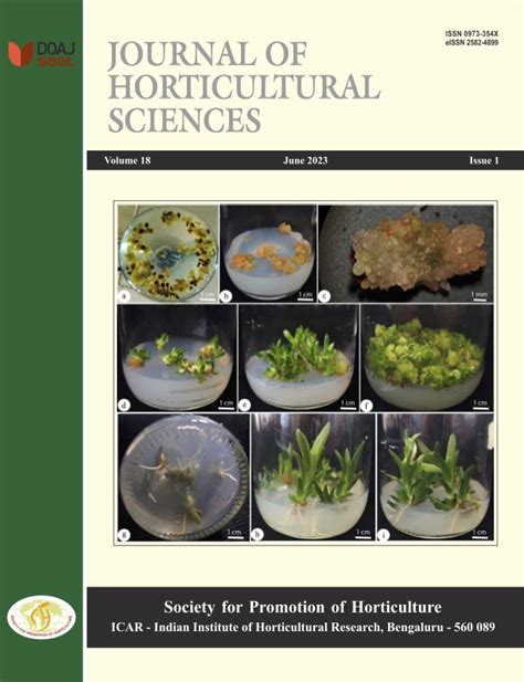 Archives Journal Of Horticultural Sciences