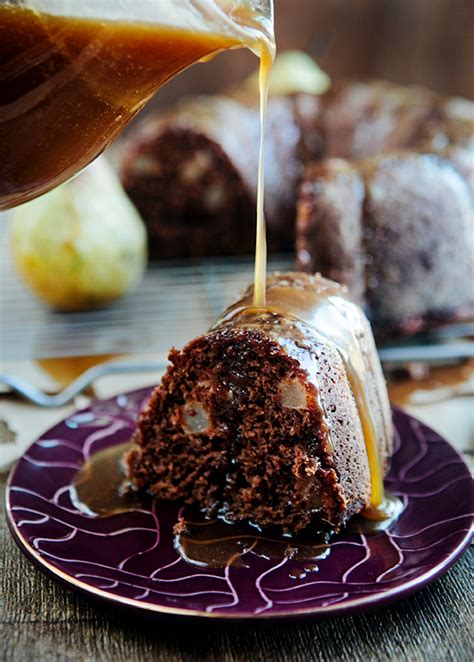 Spiced Pear Bundt Cake With Caramel Glaze Some The Wiser