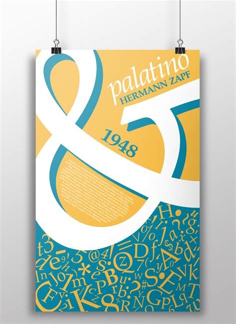 Palatino Typeface Poster