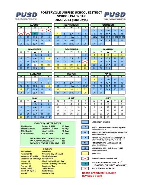 Torrance Unified Calendar 2024-25 - Korie Mildred