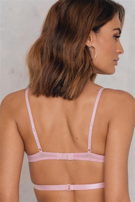 NA KD Synthetic Double Strap Star Bra Pink Lyst