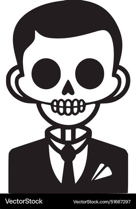 Skeleton - minimalist and flat logo Royalty Free Vector