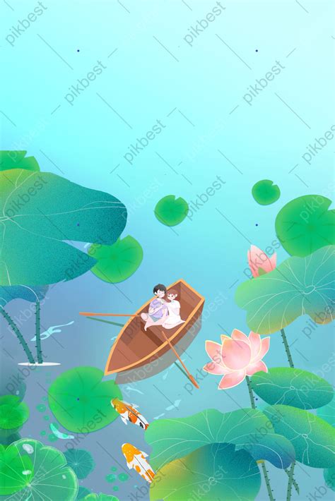 Cartoon Pond Background