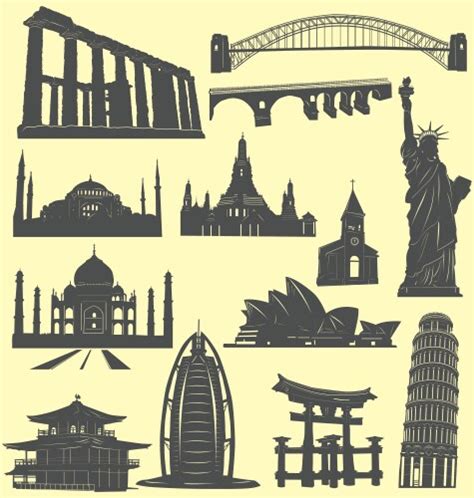 World Landmarks Vector Images Over 50000