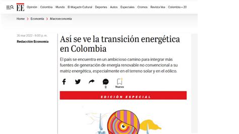 Así se ve la transición energética en Colombia Cipame