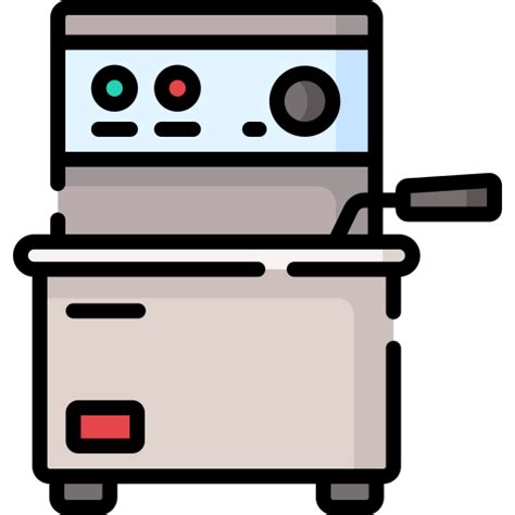 Electric Fryer Special Lineal Color Icon