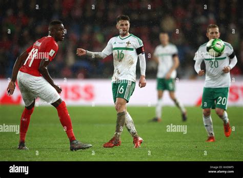 Northern Ireland S Oliver Norwood Centre In Action With Switzerland S