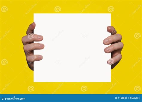 Hands Holding Sign Stock Photos Image 1156883