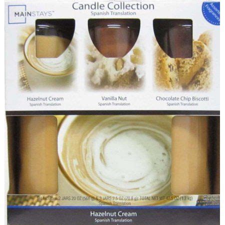 Mainstays Hazelnut Cream Candle Jar Set