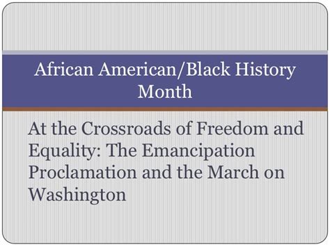 African Americanblack History Month Presentation