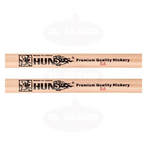 Baquetas HUND Series Premium American Hickory Natural 5a 9pz Alamo