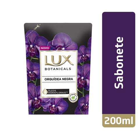 Sabonete Corporal Lux Botanicals orquídea negra refil líquido 200mL