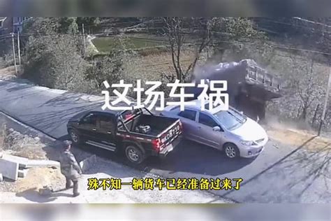 三车抢道造成车祸，这场车祸谁的责任？监控记录全过程