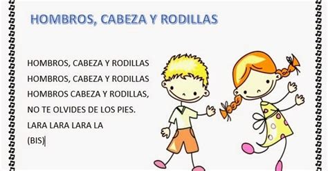 CANTORES INFANTILES CABEZA HOMBROS RODILLA Y PIES