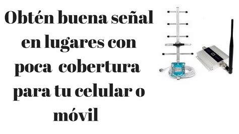 Antena para aumentar cobertura en celulares móviles en lugares con