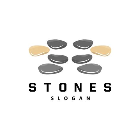 Premium Vector Stone Logo Premium Elegant Design Stone Balance Vector