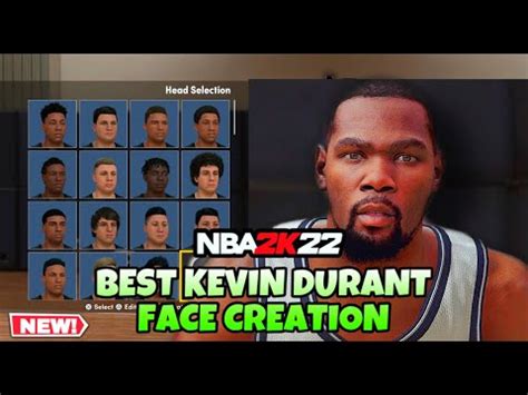 KEVIN DURANT FACE CREATION On NBA 2K22 NEXT GEN HOW TO MAKE KEVIN