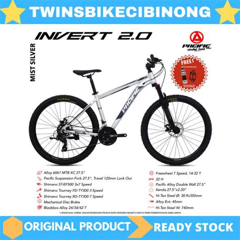 Sepeda Gunung Mtb Pacific Invert Lazada Indonesia