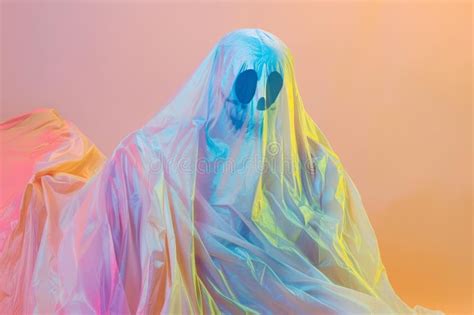 Colorful Ghostly Figure In Abstract Setting Stock Photo Image Of