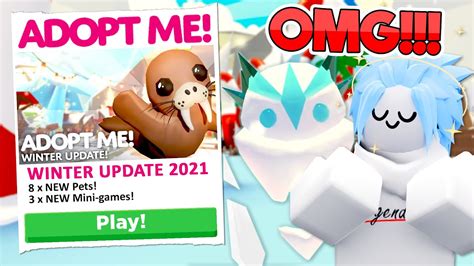 This Update Will Be Epic Adopt Me Winter Update New Pets Roblox