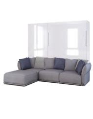 Compatto Shelf Wall Bed Over Sectional Sofa Expand Furniture